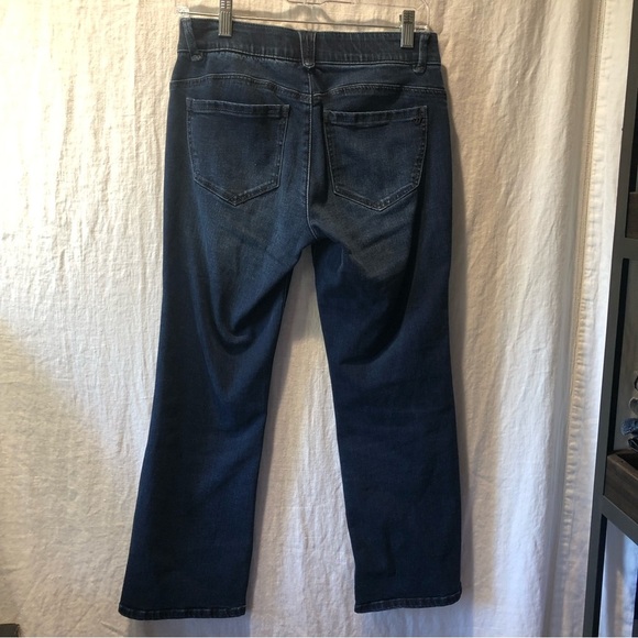 Wit and Wisdom like new crop straight leg jean stretchy elasticized waist 4 - Picture 6 of 9